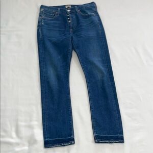 Citizens Of Humanity Dark Blue Button-fly  Straight Leg Jeans - Slouchy Slim